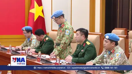 Trao quyết định sĩ quan tham gia gìn giữ hòa bình tại Cộng hòa Trung Phi