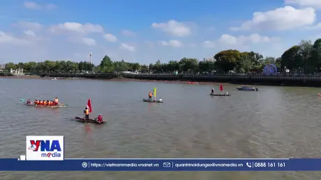Ứng phó kịp thời sự cố tại giải đua thuyền trên sông Đồng Nai