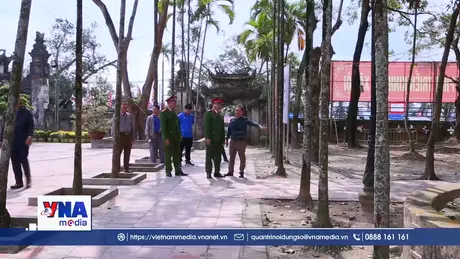 Đảm bảo an ninh, an toàn cho Lễ khai ấn đền Trần