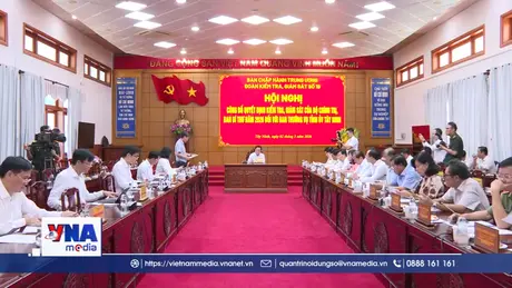 Công bố quyết định kiểm tra, giám sát đối với Ban Thường vụ Tỉnh ủy Tây Ninh