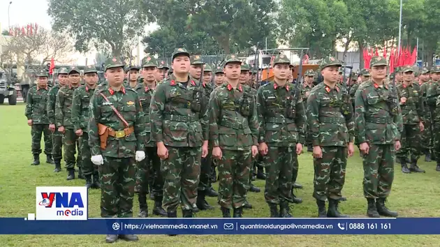 Lực lượng vũ trang Bắc Ninh ra quân huấn luyện