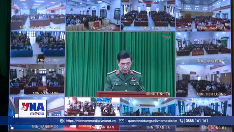 Đại tướng Phan Văn Giang tiếp xúc cử tri tại tỉnh Thái Nguyên