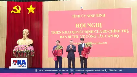 Đồng chí Trần Huy Tuấn giữ chức Bí thư Tỉnh ủy Ninh Bình