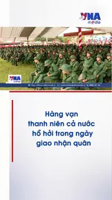 Hàng vạn thanh niên cả nước hồ hởi trong ngày giao nhận quân