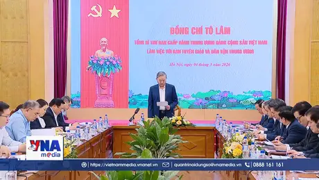 Tổng Bí thư Tô Lâm làm việc với Ban Tuyên giáo và Dân vận Trung ương