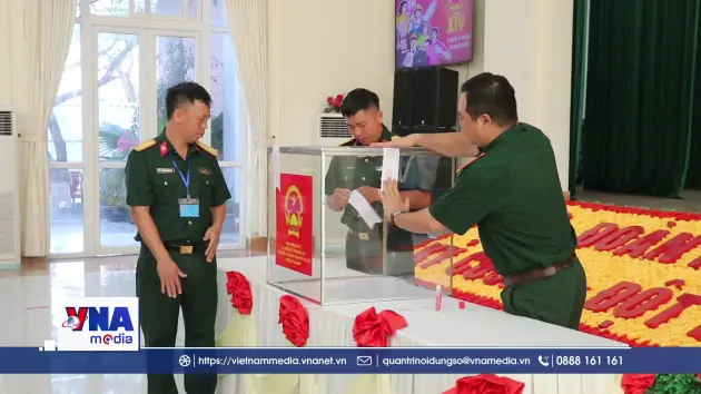 Lữ đoàn Đặc công Nước 5 tổ chức bầu cử sớm