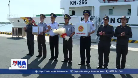 Tàu Kiểm ngư 260 hoàn thành công tác bầu cử sớm