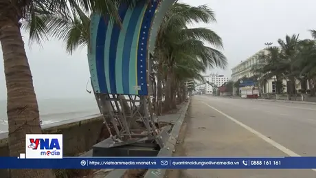 Tuyến kè chắn sóng khu du lịch biển Hải Tiến sạt lở nghiêm trọng