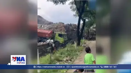Sạt lở ở bãi rác lớn nhất Indonesia làm 4 người thiệt mạng