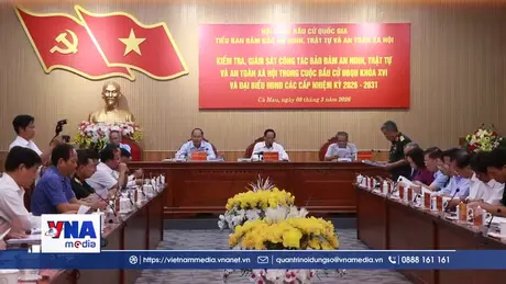 Kiểm tra công tác chuẩn bị bầu cử tại Cà Mau