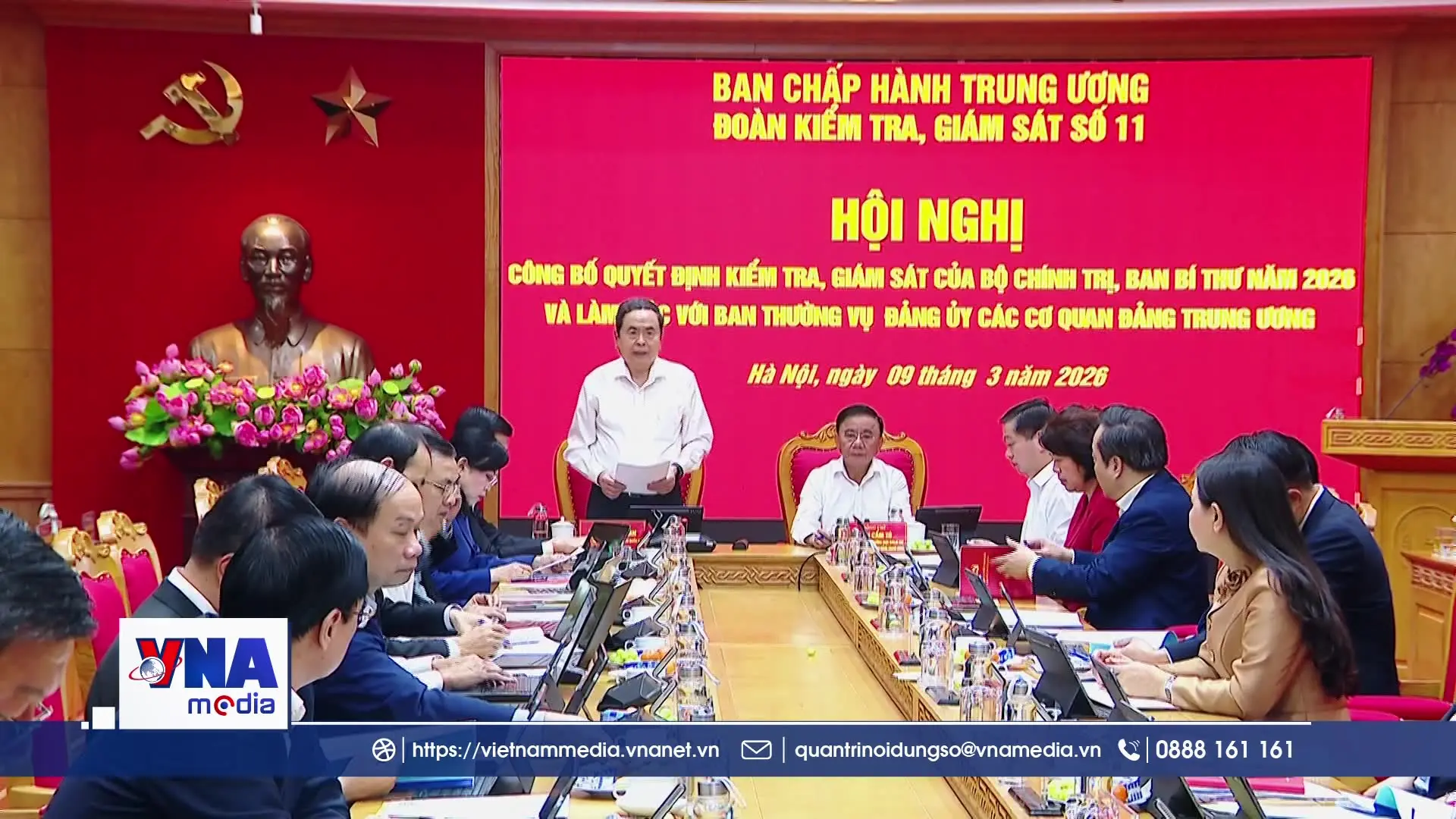Trạm tin chiều ngày 09/3: Công bố quyết định giám sát với Ban Thường vụ Đảng ủy các cơ quan Đảng Trung ương