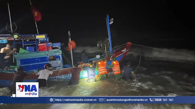 Quảng Trị: Lực lượng Biên phòng kịp thời cứu nạn thuyền đánh cá
