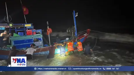 Quảng Trị: Lực lượng Biên phòng kịp thời cứu nạn thuyền đánh cá