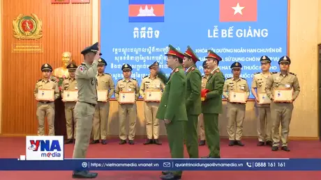 Nâng cao năng lực phòng chống tội phạm cho Cảnh sát Campuchia