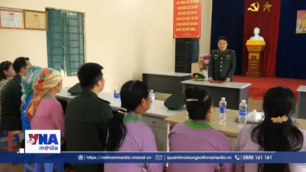 Người lính biên phòng đồng hành với cử tri nơi biên giới
