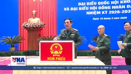 Bộ Tổng Tham mưu QĐND Việt Nam hòa chung ngày hội bầu cử cả nước