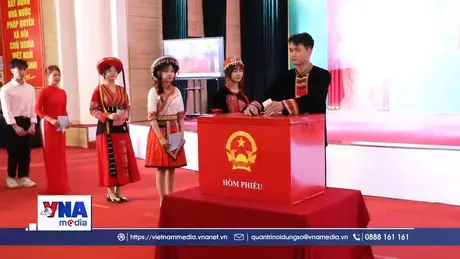 Sinh viên Đại học Thái Nguyên tham gia bầu cử