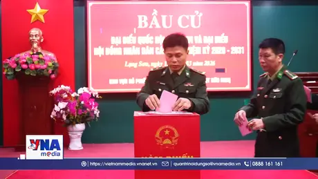 Lá phiếu của người lính nơi biên giới xứ Lạng