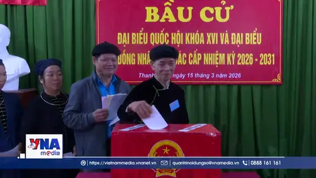 Rực rỡ ngày hội bầu cử nơi biên giới Thanh Thủy