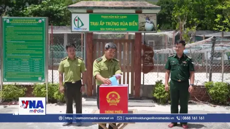Vượt sóng đưa thùng phiếu đến với lực lượng Kiểm lâm Côn Đảo