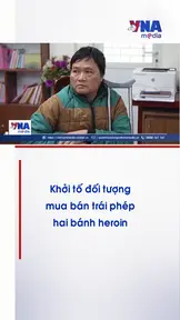 Khởi tố đối tượng mua bán trái phép hai bánh heroin