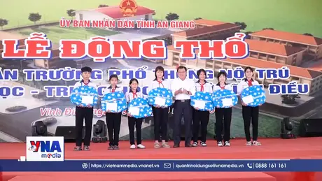 Niềm vui của học sinh vùng biên An Giang