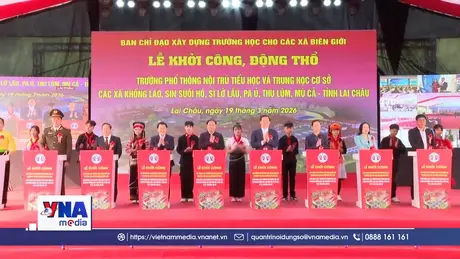 Lai Châu khởi công 6 trường nội trú liên cấp tại các xã biên giới