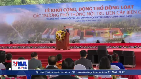 Lễ khởi công các trường PTNT liên cấp tại các xã biên giới đất liền