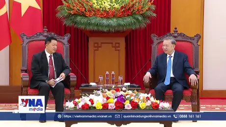Tổng Bí thư Tô Lâm tiếp Bộ trưởng Bộ Công an Lào