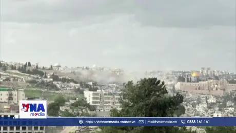 Mảnh tên lửa rơi gần Thành cổ Jerusalem