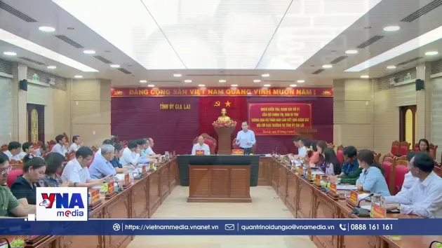 Đoàn kiểm tra, giám sát số 21 làm việc tại Gia Lai