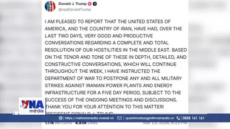 Tổng thống Trump hoãn kế hoạch tấn công nhà máy điện của Iran