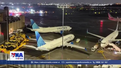 Va chạm hàng không tại sân bay ở New York