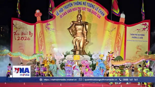 Khai mạc Lễ hội truyền thống nữ tướng Lê Chân 2026