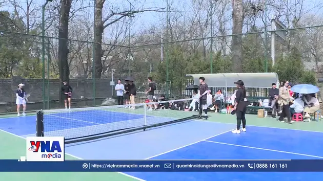 Sôi nổi Giải Pickleball chào mừng 95 năm thành lập Đoàn tại Bắc Kinh