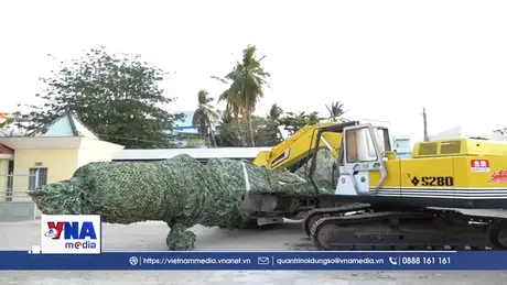 Di dời chiếc máy bay tiêm kích MiG-21 sau bốn thập kỷ bị 