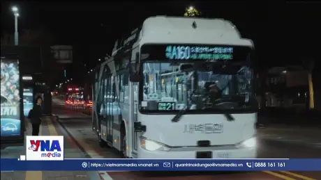 Hàn Quốc triển khai tuyến xe buýt tự hành hoàn toàn đầu tiên