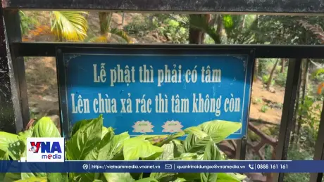 Tuyên truyền bảo vệ môi trường tại điểm du lịch tâm linh