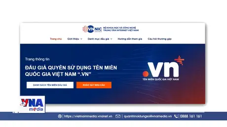 Khẳng định giá trị tài sản số qua đấu giá tên miền “.vn” lần đầu tiên