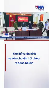 Khởi tố vụ án hình sự vận chuyển 9 bánh heroin
