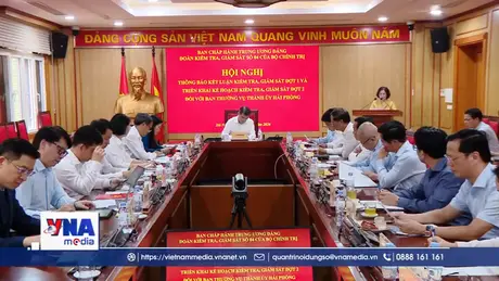 Kết quả giám sát Ban Thường vụ Thành ủy Hải Phòng