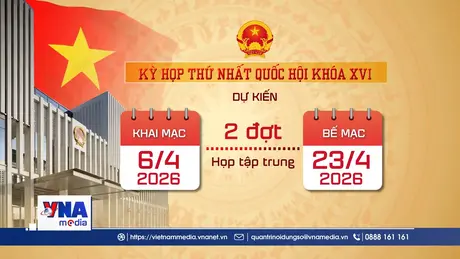 Trạm tin sáng ngày 06/4: Những nội dung chính tại Kỳ họp thứ nhất Quốc hội khóa XVI