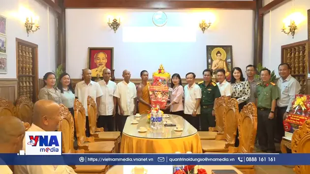 Lãnh đạo tỉnh An Giang chúc mừng Tết cổ truyền Chôl Chnăm Thmây