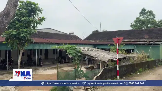 Hà Tĩnh: Nỗi lo dưới mái trường nội trú xuống cấp