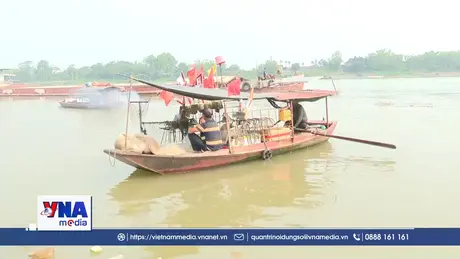 Rộn ràng mùa đánh bắt lộc sông ở Hưng Yên