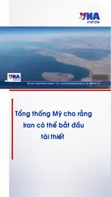 Tổng thống Mỹ cho rằng Iran có thể bắt đầu tái thiết 
