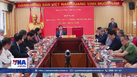 Tân Trưởng Ban Tổ chức Trung ương nhận bàn giao công tác