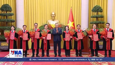 Trao quyết định bổ nhiệm Thẩm phán Tòa án nhân dân tối cao