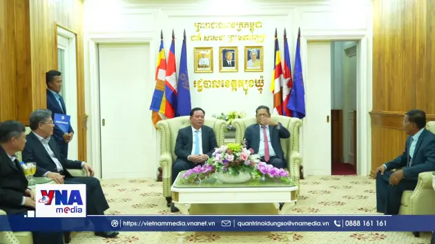 Lãnh đạo tỉnh Tây Ninh, Đồng Nai chúc Tết cổ truyền dân tộc Khmer tại Campuchia