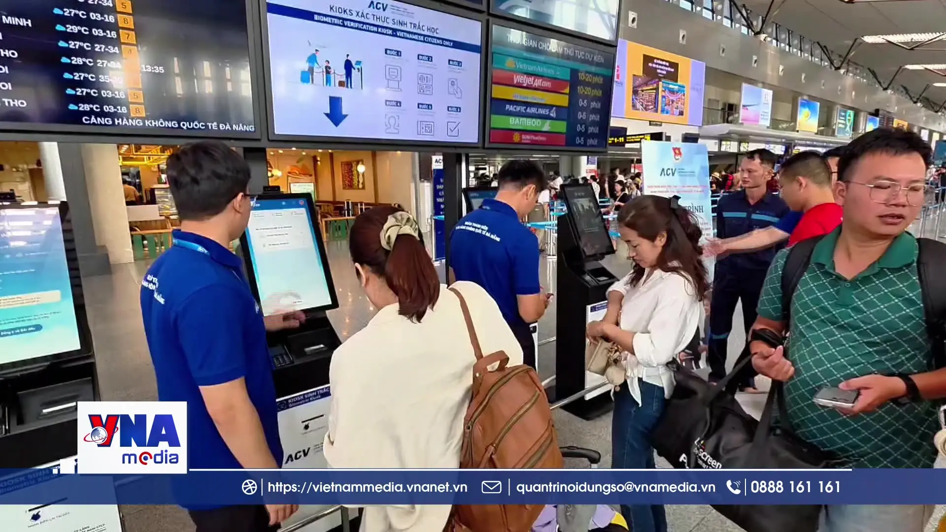 Trải nghiệm bay nhanh hơn với sinh trắc học tại Đà Nẵng